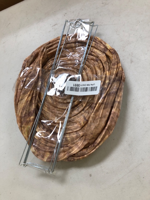 Photo 1 of DECYOOL 4 Pack Wasp Nest Decoy Hanging Wasp for Wasps Hornets Yellow Jackets Outdoor Waterproof Material (Dark Brown)