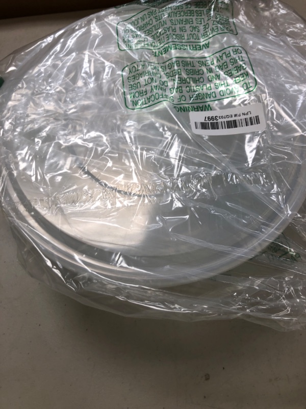 Photo 1 of PLASTICPRO Disposable Round Crystal Clear Serving Bowls With Lids - Party Snack or Salad Bowl, Plastic Chip Bowls, Candy Dish (2, 150 OUNCE)
