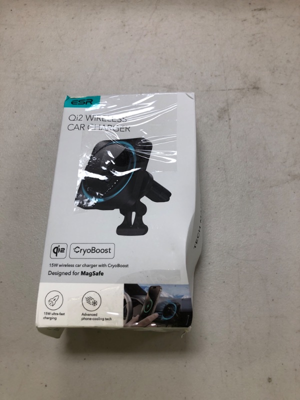 Photo 1 of ESR for Qi2 15W MagSafe Car Mount Charger with CryoBoost, Phone Cooling MagSafe Car Charger, Air Vent/Dashboard Wireless Charging for iPhone 17/16/15/14/13/12, S25 Series, Pixel 10, Fast Charger