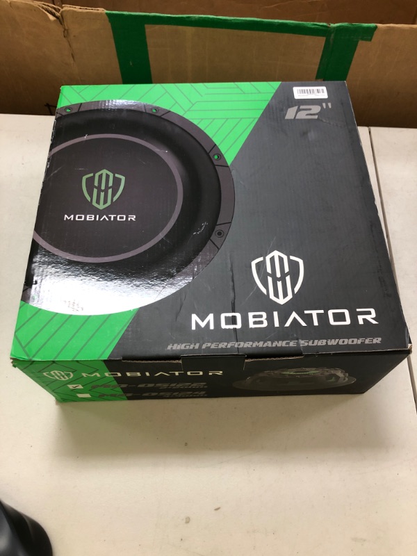 Photo 1 of mobiator DS-12 D2 Shallow Mount Car Subwoofer 12'' 1400W Max Power Dual 2 Ohm High Performance Subwoofer, Black, MB-DS122 (12'' Dual 2 Ohm)
