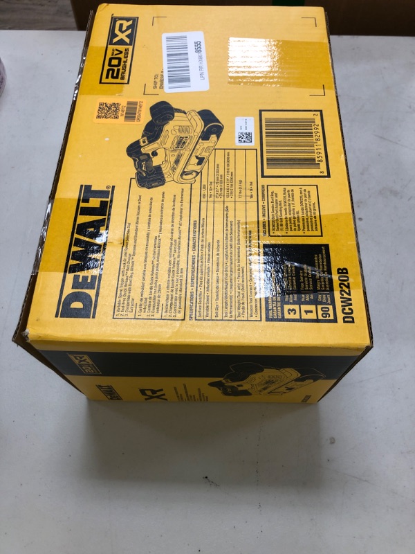 Photo 1 of DEWALT 20V MAX* Belt Sander, Cordless, Brushless, Tool Only (DCW220B)
