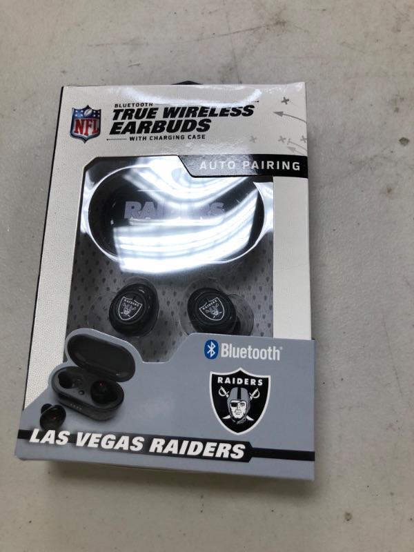 Photo 1 of SOAR NFL True Wireless Earbuds, Las Vegas Raiders