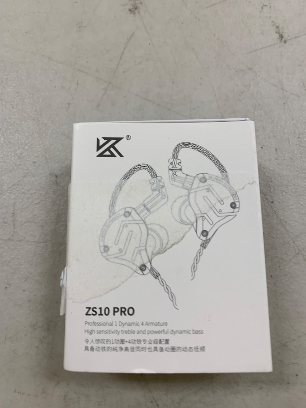 Photo 1 of Linsoul KZ ZS10 Pro, 4BA+1DD 5 Driver in Ear Monitor, HiFi Wired Earbuds, Gaming Earbuds, Hybrid IEM Earphones with Stainless Steel Faceplate, Detachable Cable for Musician (with Mic, Blue)
