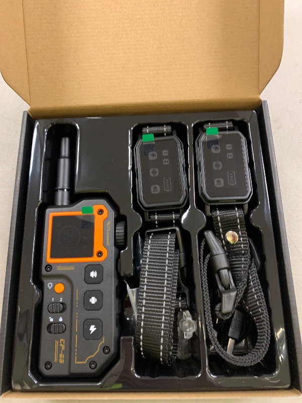 Photo 1 of AI Dog Shock Collar 2 Dogs (10-120Lbs) - 3300FT Dog Training Collar with Remote, IPX7 Waterproof Collar with Beep, Vibration, Safe Shock for Large Medium Small Dogs, Keypad Lock and Flashing Light
