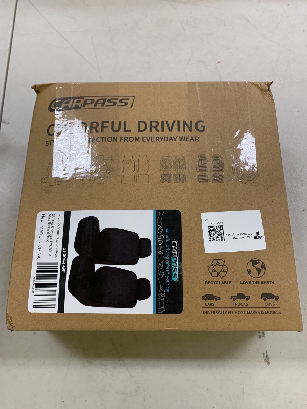 Photo 1 of CAR PASS Neoprene EVA Waterproof car seat Covers Front Seats Only, Universal fit for SUV Vehicles Automotive with 5mm Composite EVA Inside,Airbag Compatible (Two Seats, Black and Black)