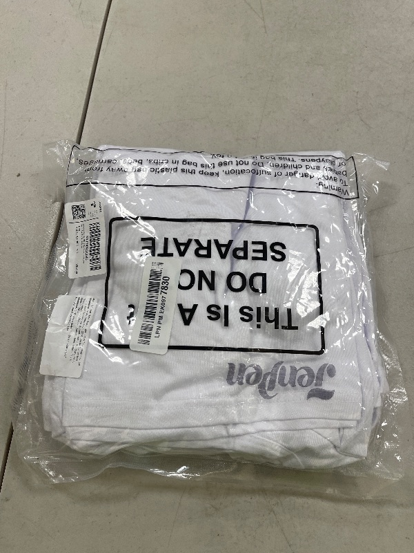 Photo 1 of 5 Pieces Toddler Blank Sublimation T-Shirt Modal Crew Neck Short Sleeve T-Shirt for Kids Baby Children Youth Tye Dying (Medium) White