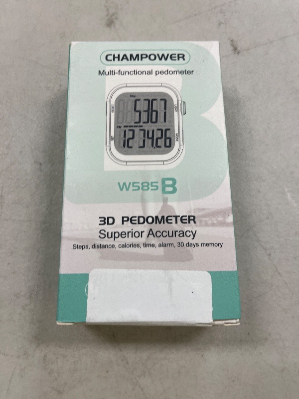 Photo 1 of CHAMPOWER Pedometer Watch, Multi-Function Pedometer for Walking Steps and Miles, 3D Super Accurate Step Counter, Track Steps for Men Women Seniors, Pink