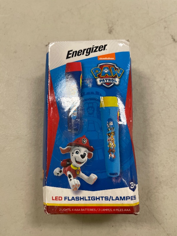Photo 1 of Energizer PAW Patrol Flashlights (2-Pack), Paw Patrol Toys for Boys and Girls, Great Lightweight LED Flashlights for Kids (Batteries Included)