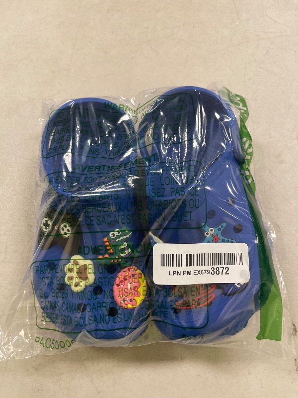 Photo 1 of AOVOG Kids Boys Clogs Garden Shoes Comfortable Toddler Slides Sandals Beach Pool Slipper Blue