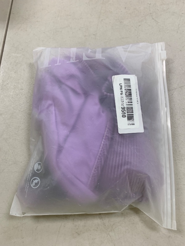 Photo 1 of ZAFUL Women's Texture Bikini Sets with Criss Cross Back 2 pcs Swimsuit Lace Up Removeable Pads Swimwear Purple X-Small