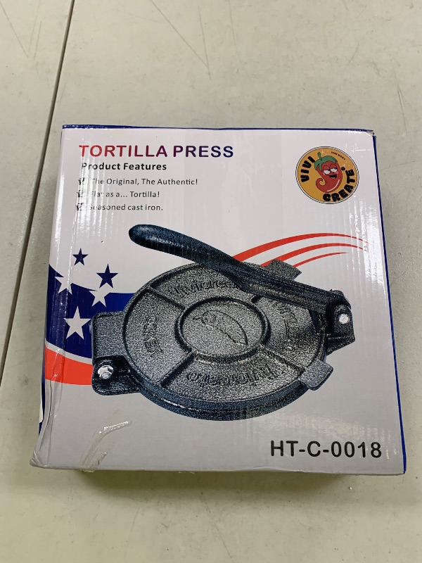 Photo 1 of Vivicreate Cast Iron Tortilla Press Dough Flour Tortilla Rotis Quesadilla Maker Prensa para tortillas de hierro fundido Prensa para tortillas Prensadora de tortillas