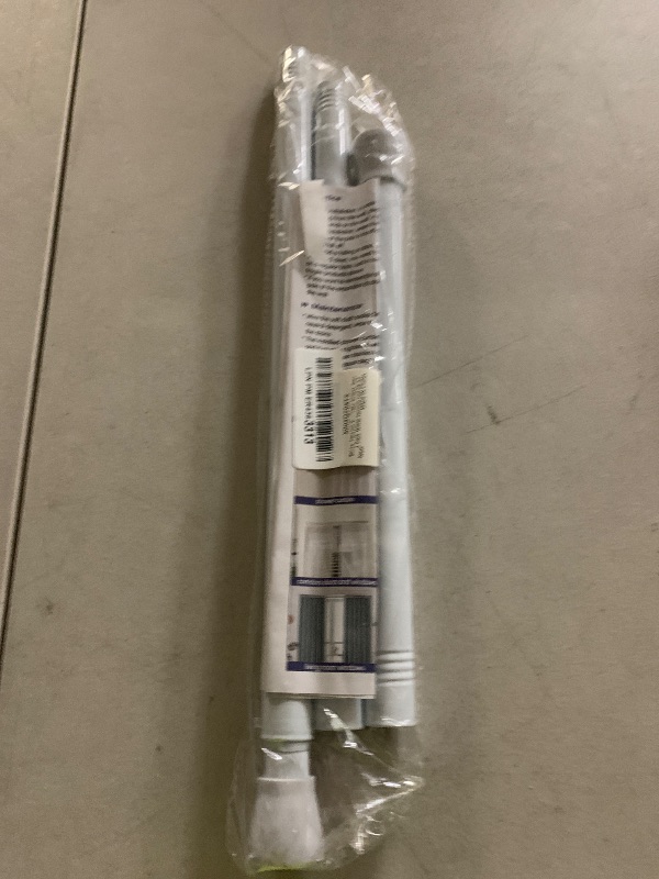 Photo 1 of White Tension Curtain Rod for Windows 28 to 48 inch Adjustable Expandable Pressure Spring Curtain Rod No Drilling Curtain Rod for Bedroom Doorway Closet Door