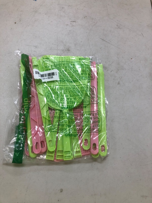 Photo 1 of Boao 10 Pcs Fly Swatter Bulk Plastic Colorful Strong Flexible Manual Fly Swat Set Long Handle Durable Bug Swatter for Indoor and Outdoor