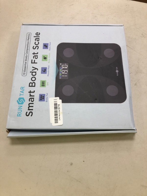 Photo 1 of Scale for Body Weight and Fat Percentage, RunSTAR Digital Accurate Bathroom Smart Scale with Large Display, FSA&HSA Eligible 13 Body Composition Analyzer Sync App