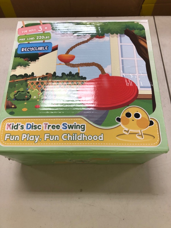 Photo 1 of Climbing Rope Tree Swing with Platforms and Swing Seat Outdoor Playground Accessories for Kids Including Hanging Strap & Carabiner