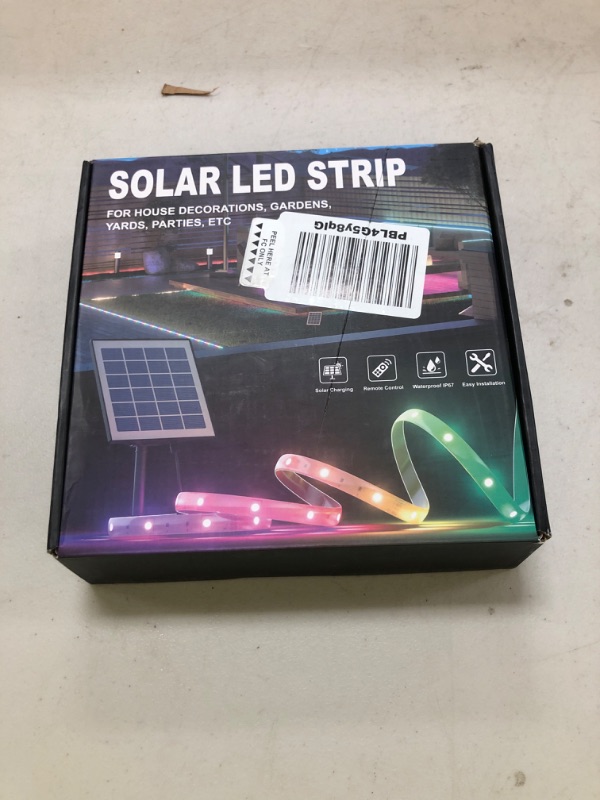 Photo 1 of UT Solar LED Strip Lights Outdoor, 16.4FT Solar Power RGB LED Lighting, IP66 Waterproof Rope Camping Lights for Garden, Wedding, Easter Party (3th GEN)