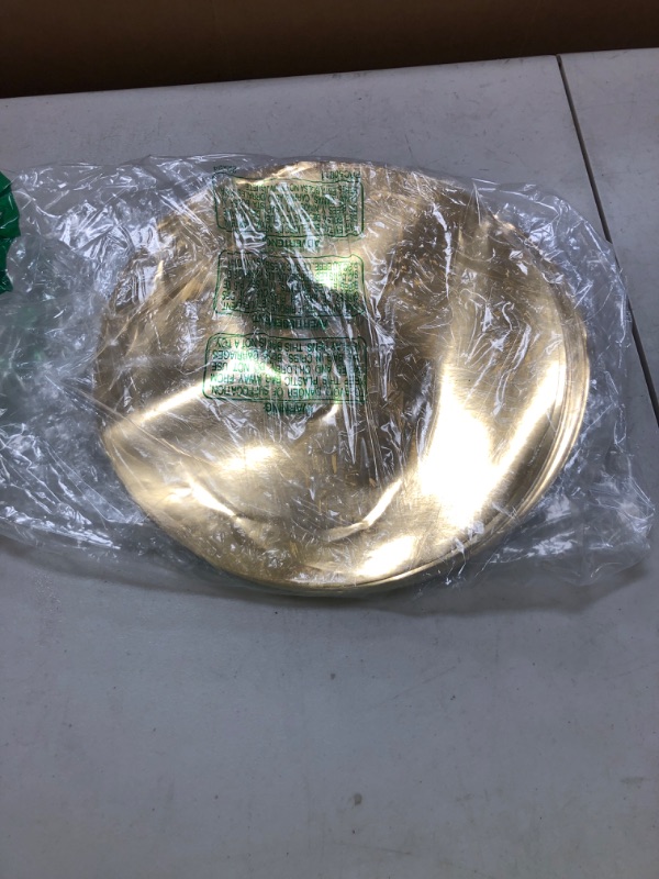 Photo 1 of KesaPlan 100PCS Round Gold Placemats, 13" Disposable Paper Placemats for Dining Table, Mirrored Gold Charger Place Mat for Kitchen Banquet Table Setting Wedding Birthday Dinner Party Decor