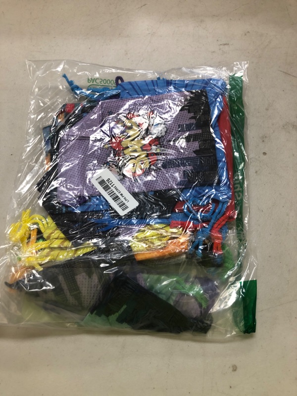 Photo 1 of 24 Pieces Hero Party Drawstring Bags Colorful Hero Party Favor Gift Treat Bags for Classroom Candy Goodie Rewards Prize Birthday Wedding Baby Shower Supplies 7.1 x 5.1 inches