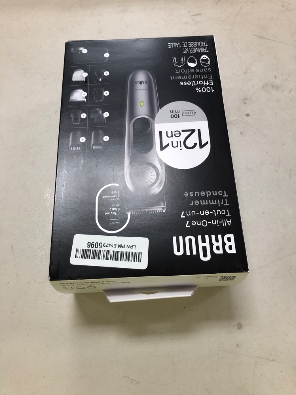 Photo 1 of Braun All-in-One Men's Shaving Kit Series 7 7440, 12-in-1 Beard, Face, Nose, Ear Trimmer, Hair Clippers, Body Groomer and Manscaping