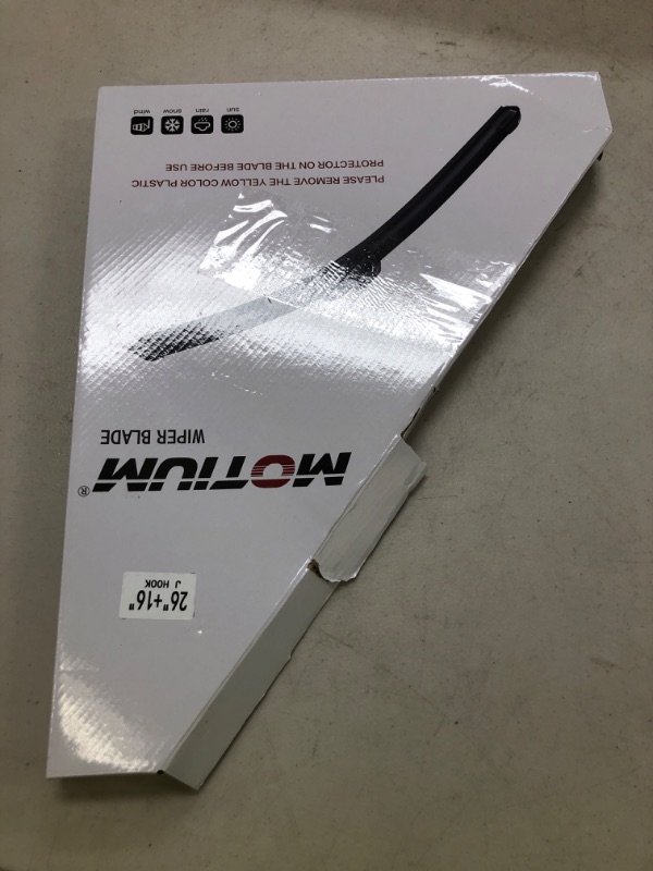 Photo 1 of MOTIUM OEM QUALITY Premium All-Season Windshield Wiper Blades (26"+16" pair for front windshield)