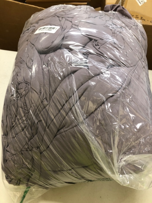 Photo 1 of Bedsure California King Comforter Set, Grayish Purple Soft Prewashed Bedding for All Seasons, 3 Pieces GentleSoft™ Bed Set, 1 Lightweight Comforter (104"x96") and 2 Pillowcases (20"x36")