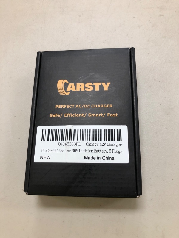 Photo 1 of Carsty UL Certified 42V 2A Replacement [Hoverboard Charger] for 36V Lithium Battery with 5 in 1 Universal Plugs - Compatible with Gotrax, Jetson, Segway,Ninebot, Swagtron, Bird Electric Scooters