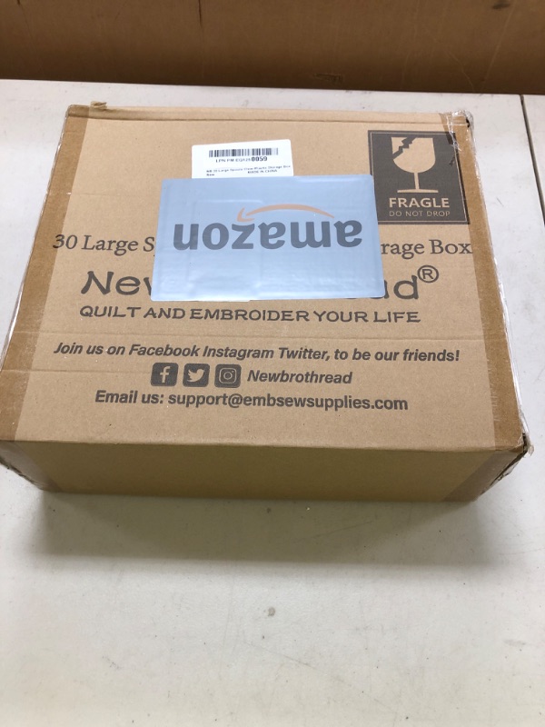 Photo 1 of New brothread Tall and Clear Storage Box/Organizer for Holding 30 Spools Home Embroidery & Cotton Thread Spool Compatible with Tall Thread Spool from Isacord/Floriani/Madeira/Glide/RA/ConnectingThread