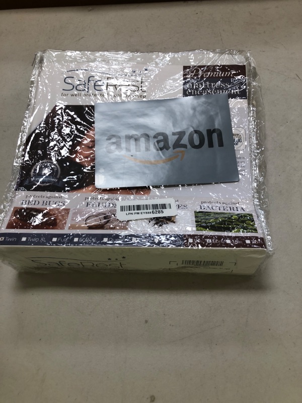 Photo 1 of SafeRest Zippered Mattress Protector - Premium 9-12 Inch Waterproof Mattress Cover for Bed - Breathable, Noiseless Washable Mattress Encasement - Twin