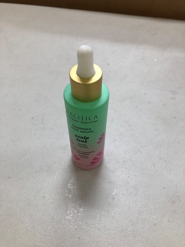 Photo 1 of Pacifica Scalp Serum – Rosemary Mint Scalp Love Serum - Scalp Treatment for Dry Itchy Scalp w/Witch Hazel for Scalp Detox & Moisturizing, Vegan & Cruelty-Free, 2 oz