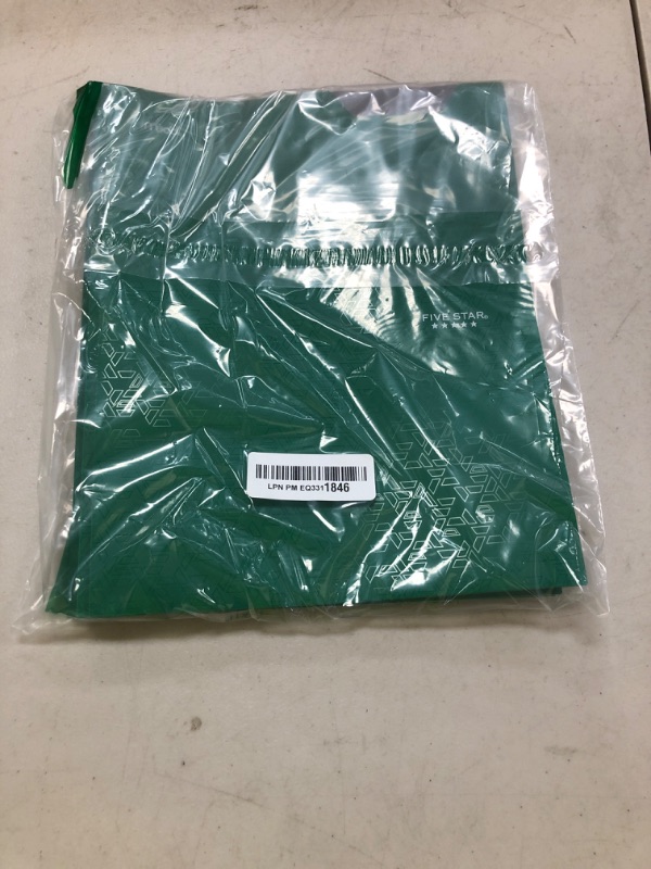 Photo 1 of Five Star 2-Pocket Folder, Plastic Folder with Stay-Put Tabs, Fits 3-Ring Binder, Holds 8-1/2" x 11" Paper, Forest Green (333420E-ECM)