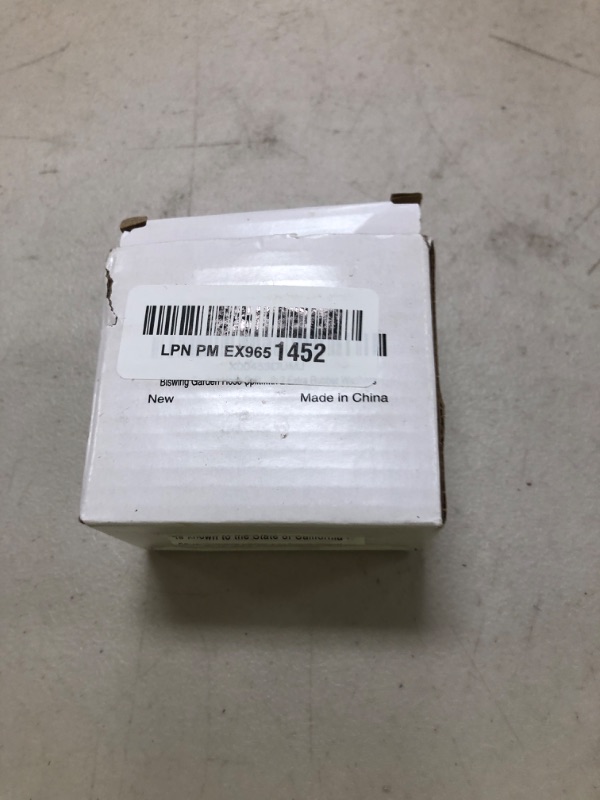 Photo 1 of Biswing Garden Hose Splitter 2 Way, Heavy Duty Brass Connector Tap Splitter, Y Splitter 2 Valves with 2 Extra Rubber Washers