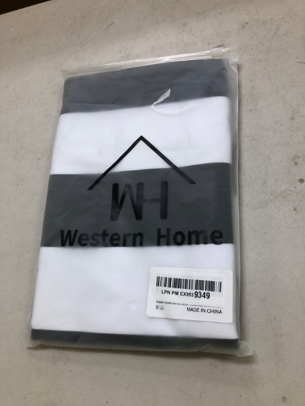 Photo 1 of WESTERN HOME WH Pack of 2 Decorative Outdoor Waterproof Striped Throw Pillow Covers Polyester Garden Modern Farmhouse Striped Cushion Cases for Patio Tent Balcony Couch Sofa 18x18 inch Black