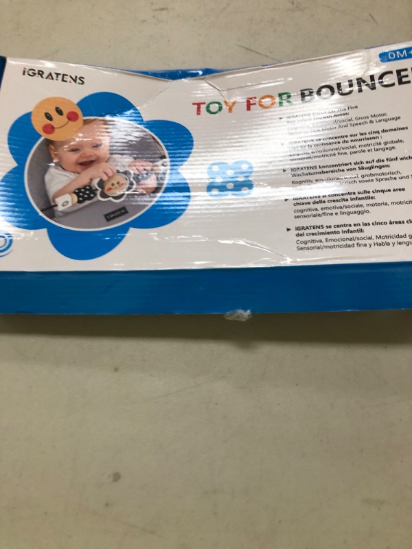 Photo 1 of iGRATENS Baby Bjorn Bouncer Toy Bar, Upgrade Toy for Baby Bouncer Soft & Bliss, Easy to Attach and Remove, Child-Friendly Materials, Exciting Design for Curious Babies, Black and White Flowers