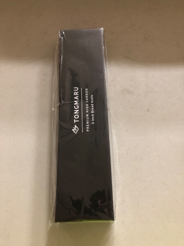 Photo 1 of TONGMARU Bread Knife, 8 inch Professional High Carbon Razor Super Sharp German Stainless Steel - Cooking Kitchen Bread Knife with Ergonomic Forged PakkaWood Handle, with Luxury Gift Box, for family