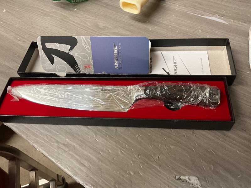Photo 1 of TONGMARU kitchen knife , 8 inch Professional High Carbon Razor Super Sharp German Stainless Steel - Cooking Kitchen knife with Ergonomic Forged PakkaWood Handle, with Luxury Gift Box, for family