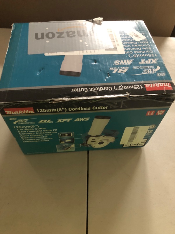 Photo 1 of Makita XCC01Z 18V LXT® Lithium-Ion Brushless Cordless 5" Wet/Dry Masonry Saw, AWS® Capable, Tool Only