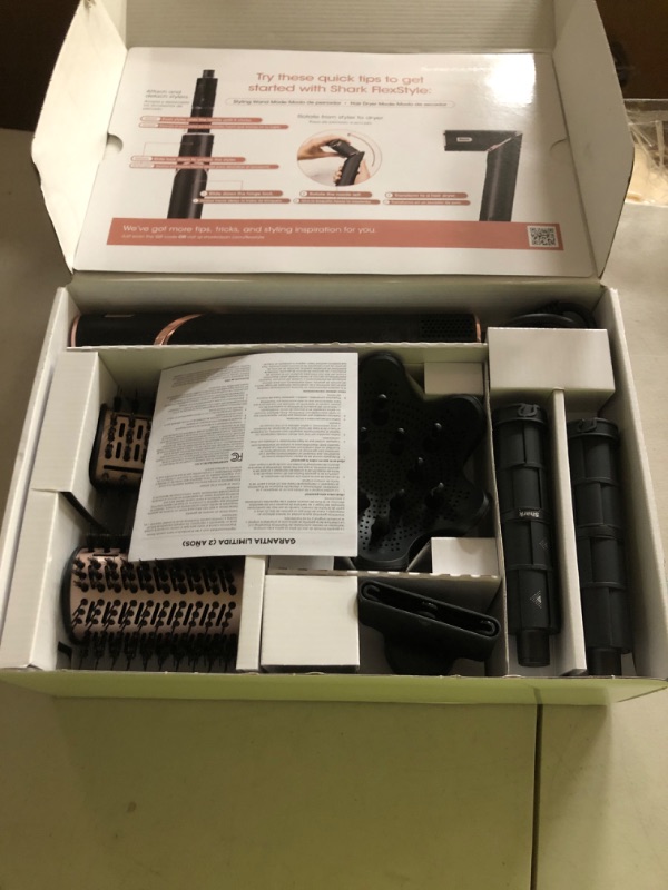 Photo 1 of Shark Hair Dryer | FlexStyle Hair Styling System | Portable & Powerful Blow Dryer Brush | Hair Curler & Volumizer | 6 Styling Tools Included | Best for All Hair Types | Black | HD440BK