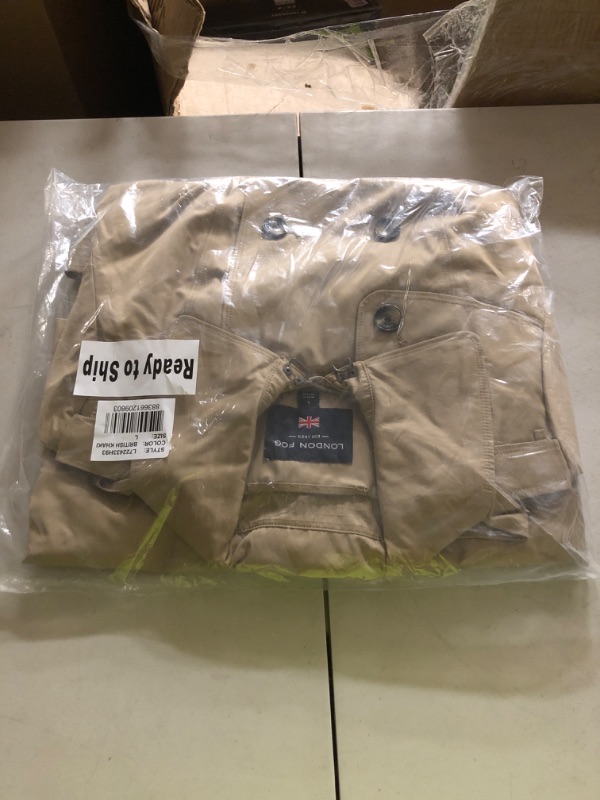 Photo 1 of LONDON FOG womens Double Breasted Trenchcoat, Br Khaki, Large US