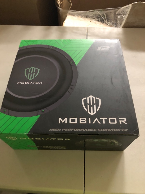 Photo 1 of mobiator DS-12 D2 Shallow Mount Car Subwoofer 12'' 1400W Max Power Dual 2 Ohm High Performance Subwoofer, Black, MB-DS122 (12'' Dual 2 Ohm)