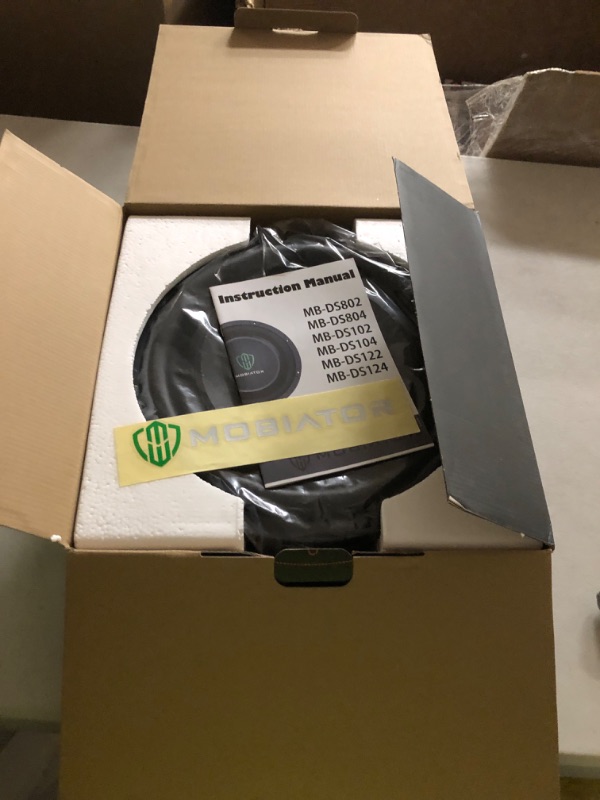 Photo 1 of mobiator DS-12 D2 Shallow Mount Car Subwoofer 12'' 1400W Max Power Dual 2 Ohm High Performance Subwoofer, Black, MB-DS122 (12'' Dual 2 Ohm)