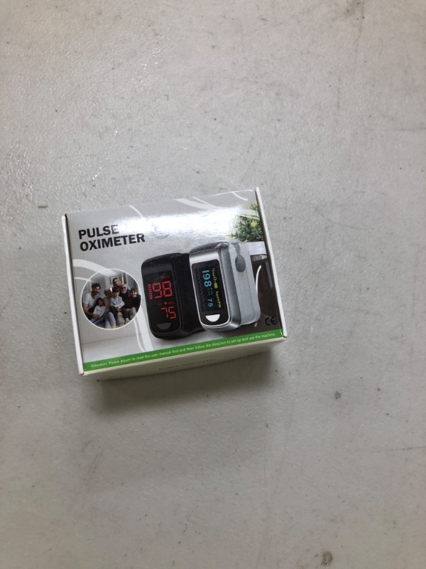 Photo 1 of Fingertip Pulse Oximeter Blood Oxygen Monitor Pulse Ox, Heart Rate and Fast Spo2 Reading Oxygen Meter with OLED Screen Included Batteries and Lanyard