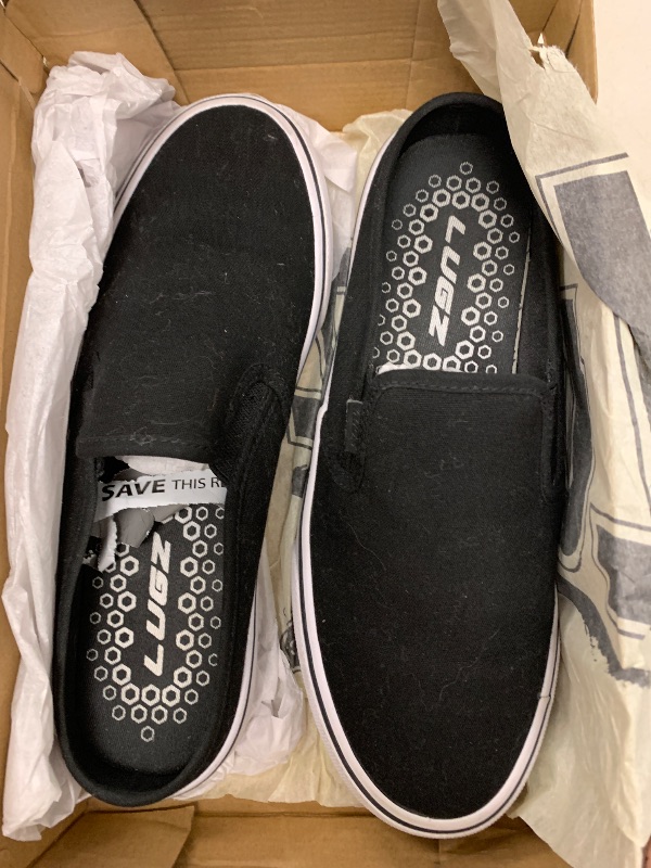 Photo 1 of Lugz Women's Clipper Mule Classic Slip-on Fashion Sneaker, Black/White, 9.5, M US