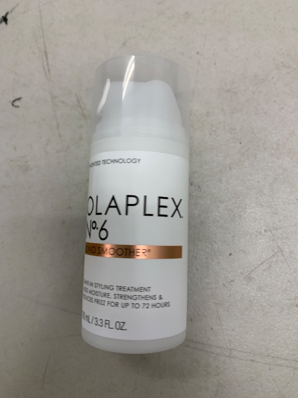 Photo 1 of Olaplex No. 6 Bond Smoother, Leave-In Styling Hair Cream Treatment, Smooths, Conditions, & Strengthens, Frizz Control for Up to 72 Hours, For All Hair Types, 3.3 fl oz