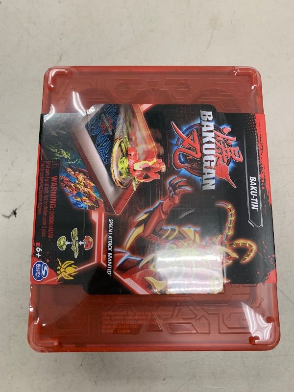 Photo 1 of Bakugan Baku-tin with Special Attack Mantid, Customizable, Spinning Action Figure and Toy Storage, Kids Toys for Boys and Girls 6 and up