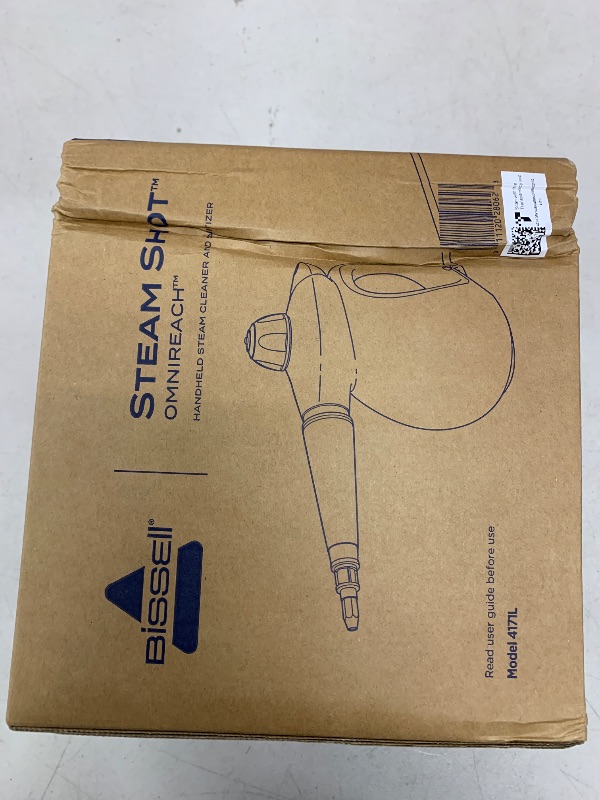Photo 1 of BISSELL® Steam Shot™ OmniReach handheld portable steam cleaner for tile, grout, windows, bathrooms, kitchens, fabric steaming tool, includes 10 tools
