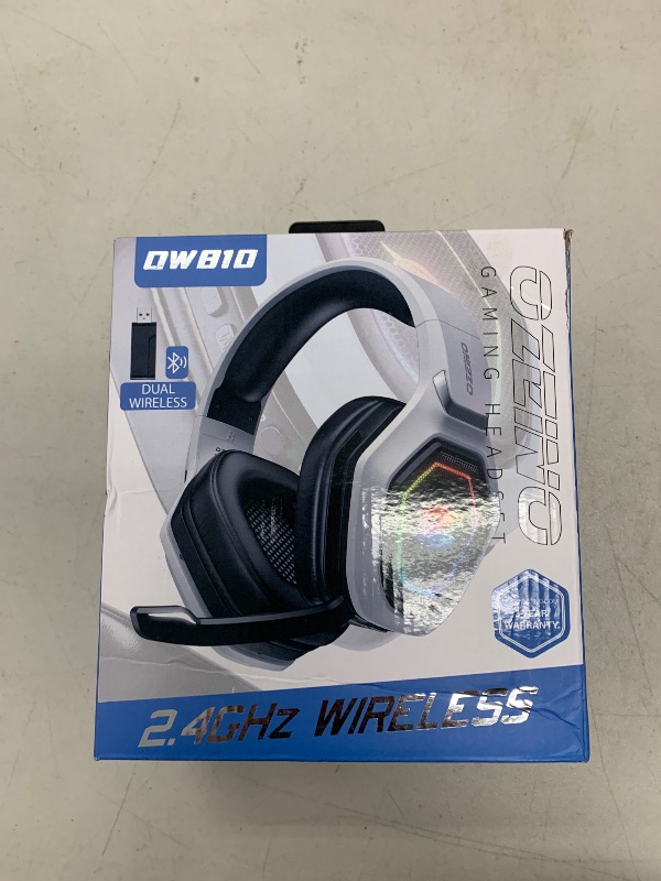 Photo 1 of Ozeino 2.4GHz Wireless Gaming Headset for PC, Ps5, Ps4 - Lossless Audio USB & Type-C Ultra Stable Gaming Headphones with Flip Microphone, 40-Hr Battery Gamer Headset for Switch, Laptop, Mobile, Mac