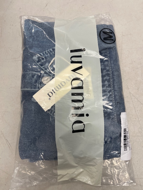 Photo 1 of luvamia Jean Dress Denim Dress for Lady Spring HOCO Womens Casual Dresses Western Dresses for Women Light Blue Dress Dresses with Pockets Summer Dresses with Pockets Size Medium Size 8 10