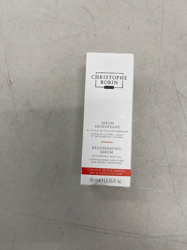 Photo 1 of Christophe Robin Regenerating Serum with Prickly Pear Oil - Hair Serum for Dry Damaged Hair, Thinning Hair, Frizzy Hair - Hair Care Products - 1.7 fl oz 50 ml