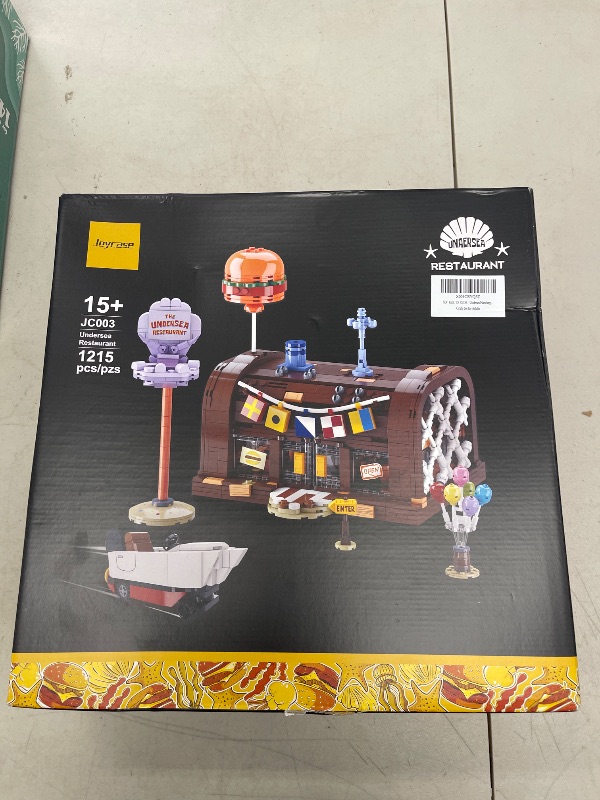 Photo 1 of Undersea Restaurant Building Set for Adults - Creator-Style Kit with Pull-Out Interactive Structure - Compatible with Lego, Ideal Gift for Home Decor Fans & Animated Series Enthusiasts