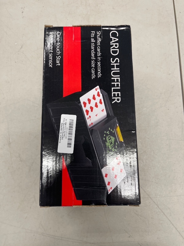 Photo 1 of Ni-SHEN Fully Automatic Card Shuffler 2 Deck,Electronic Rapid Shuffler Machine USB/Battery Operation Lower Noise Playing Card Shuffle for UNO,Poker, Phase 10,Skip-Bo,Blackjack?Black?